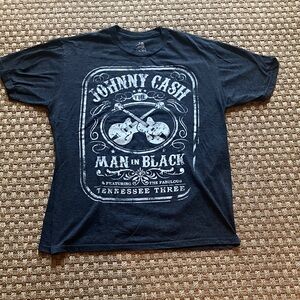 Zion Rootswear Johnny Cash Black Tee